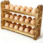 Soporte huevos madera 36 unidades apilable decorativo