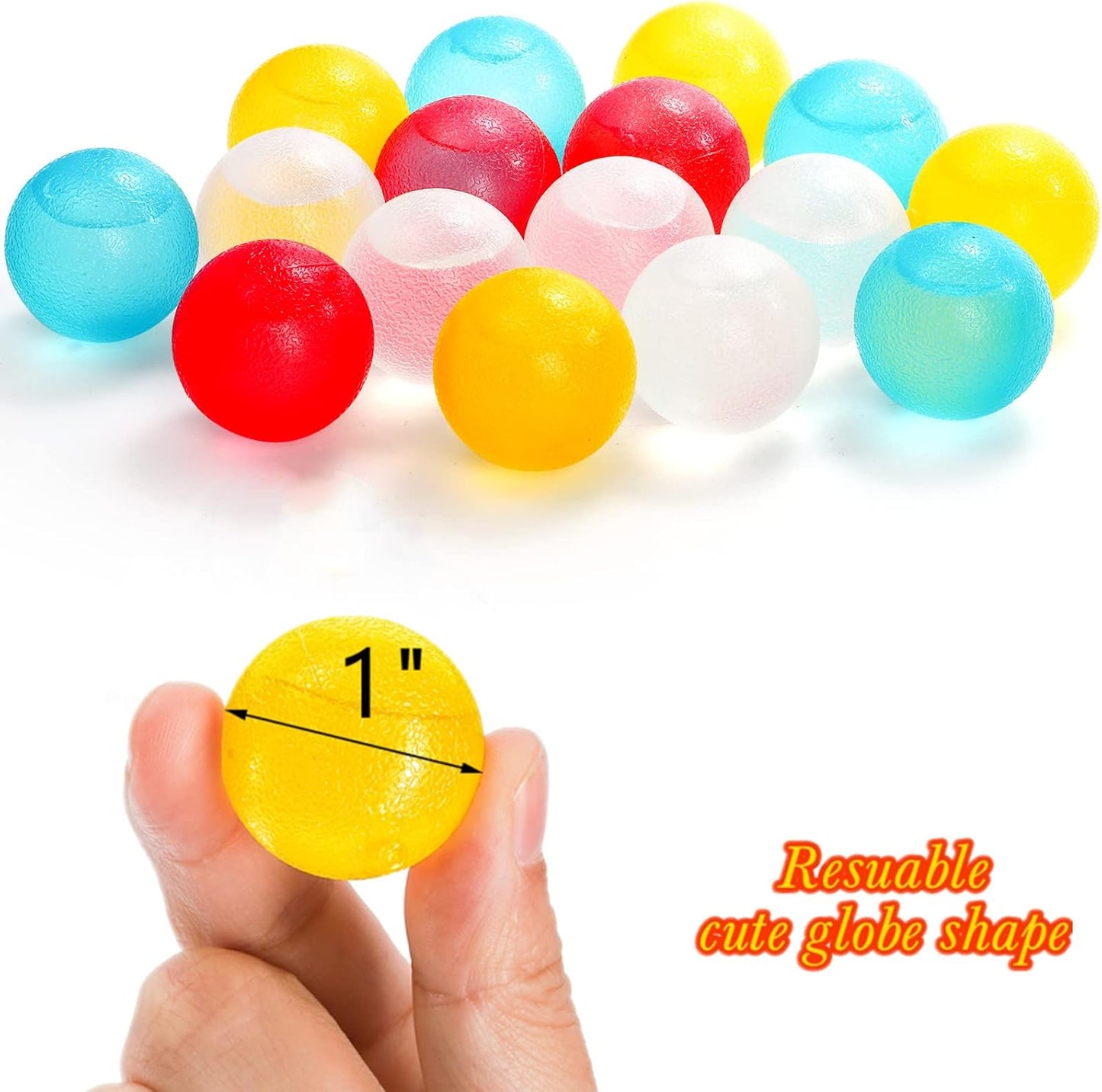 200 Cubos Hielo Reutilizables Plástico Colores Sin BPA