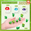62 Pzas figuras mini hongos ranas decoración jardín multicolor