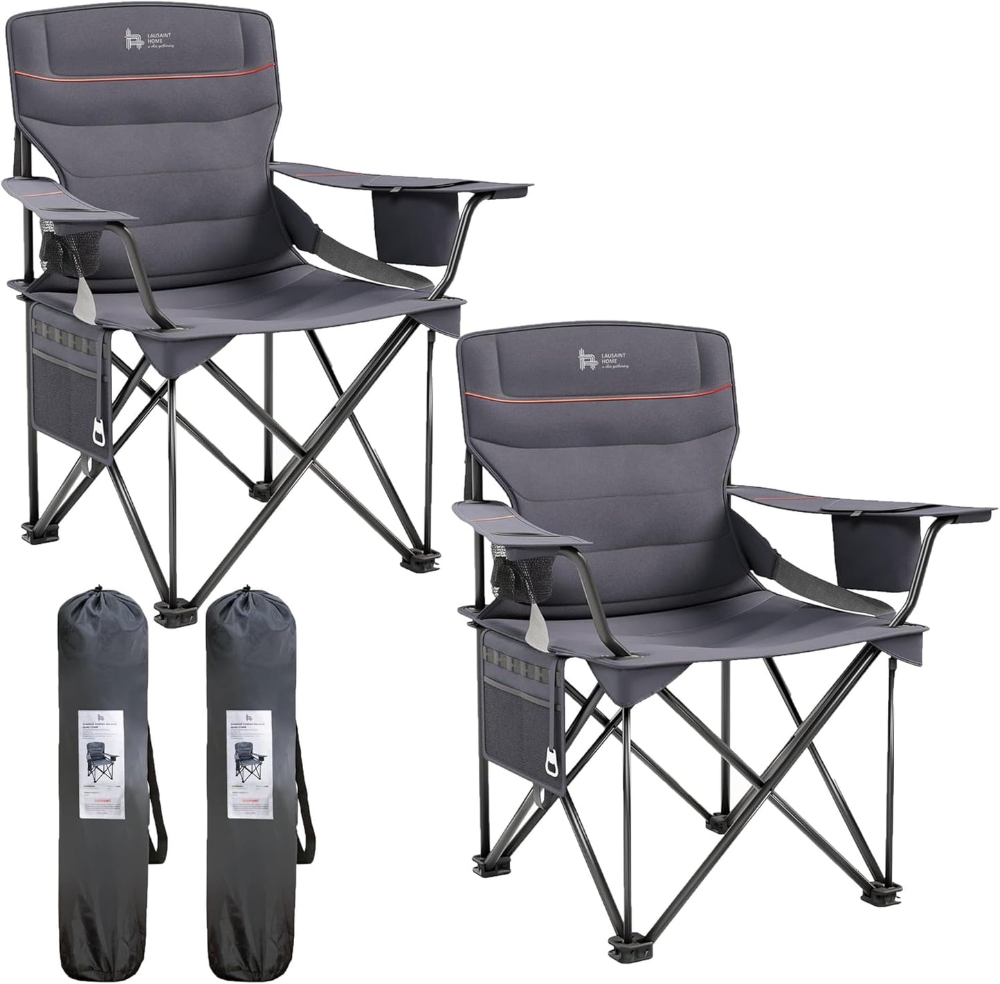 Silla campamento plegable 400lb con soporte lumbar