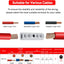 Kit 6 Conectores Cable Rápidos Latón Tubos Termorretráctiles