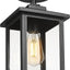 Luces techo porche E26 13pulg negro mate semiempotradas