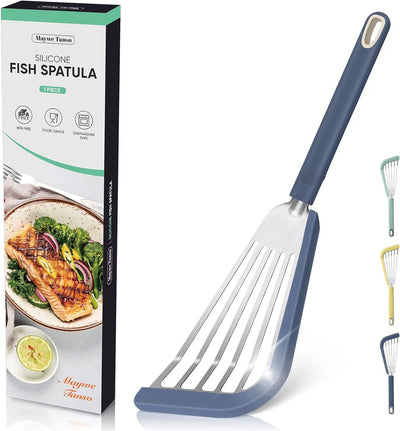 Espátula pescado silicona antiadherente cocina sin BPA