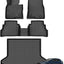 Alfombrillas piso y forro maletero TPE antiderrap negro