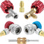 Kit adaptadores R134A con grifos sellado automático