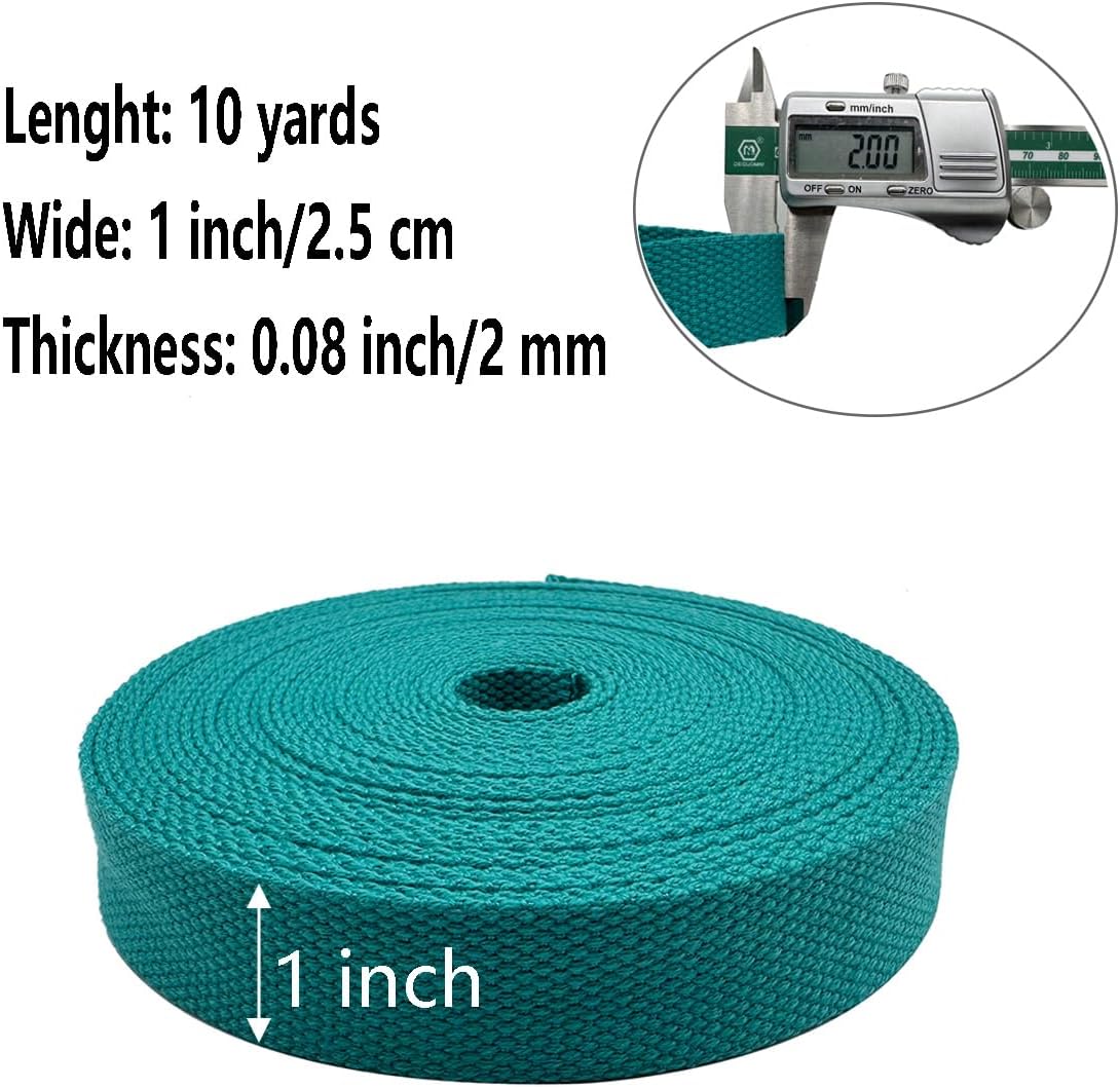 Correa algodón 1pulg 10yardas para asas bolsos cinturón