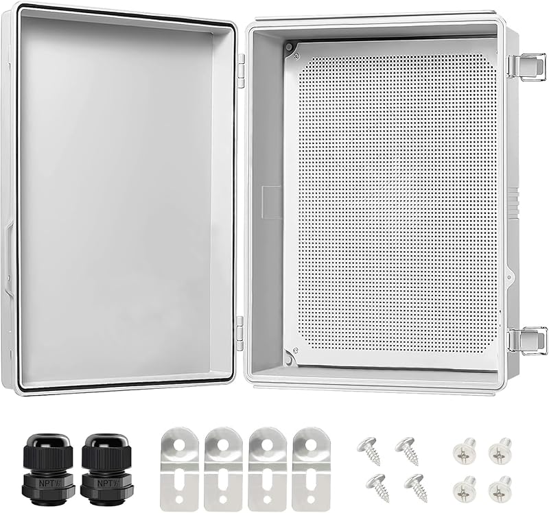 Caja eléctrica con tapa acero inox IP67 resistente agua