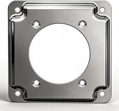 Cubierta cuadrada acero 4pulg para enchufe NEMA 14-50