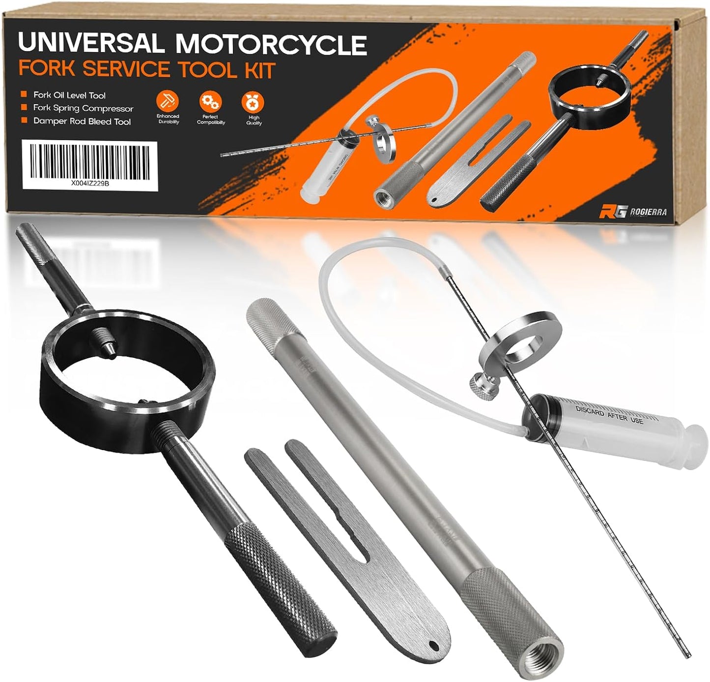 Kit herramientas horquilla motocicleta compresor resorte