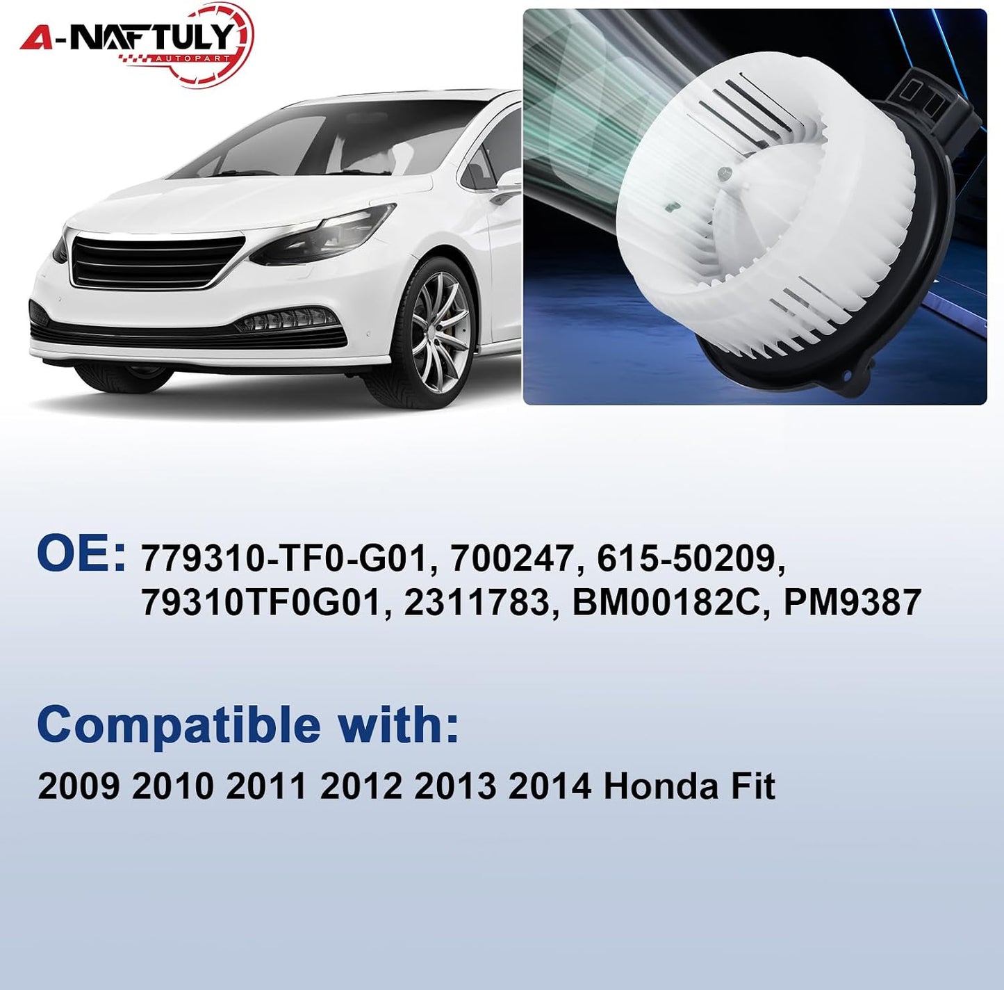 Motor ventilador HVAC para Honda Fit 09-14