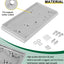 Placa base accesorios RCBS 9282 gris 10x6pulg