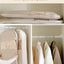 Bolsa ropa colgante compresión cremallera transparente beige