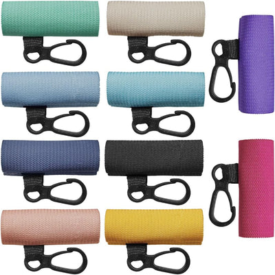 10 Llaveros Balsamo Labial con Clip y Bolsa Portatil
