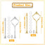 Set 5 bandejas 2 niveles para postres y cupcakes dorado y plata