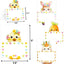 Tarjetas de Pascua Fancy Land con conejo, pollo y zanahoria, 24 unidades