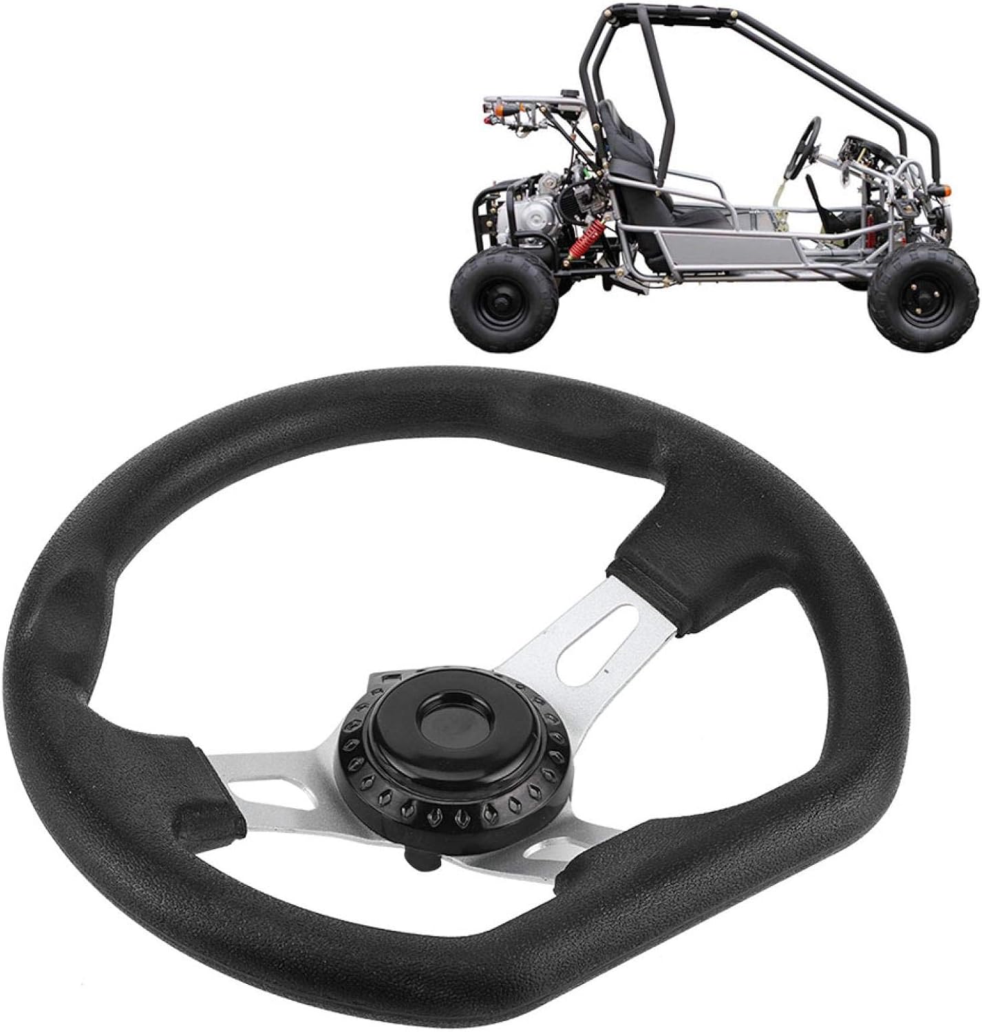 Volante Go Kart 10.6pulg 3 pernos accesorio