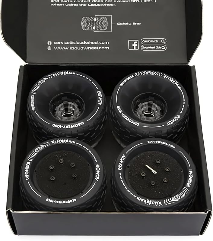 Ruedas eléctricas patineta 4.134" espuma 78A todo terreno