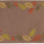 Decoración mesa otoño bordada camino 14x70pulg hojas brillantes