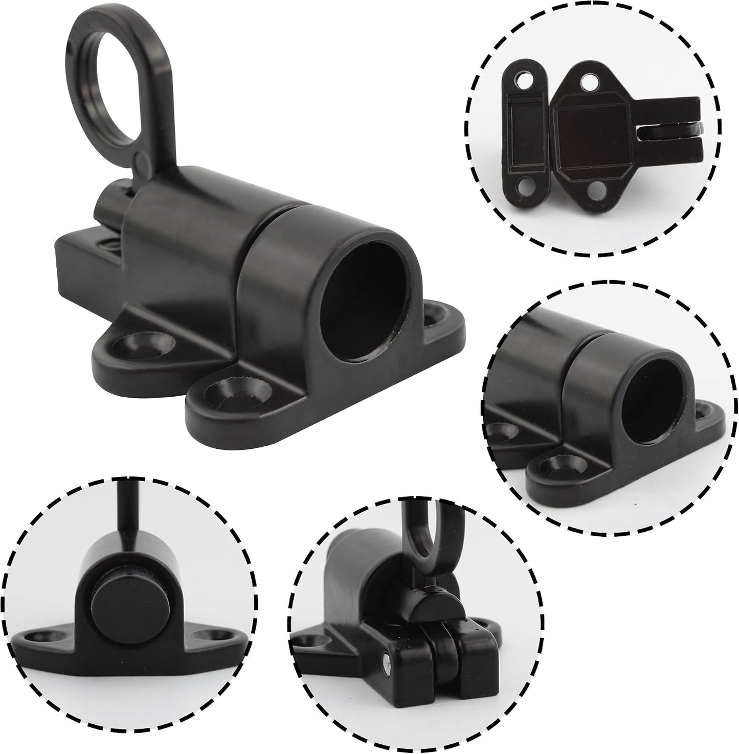 Cerrojos automática puerta resorte negro seguridad