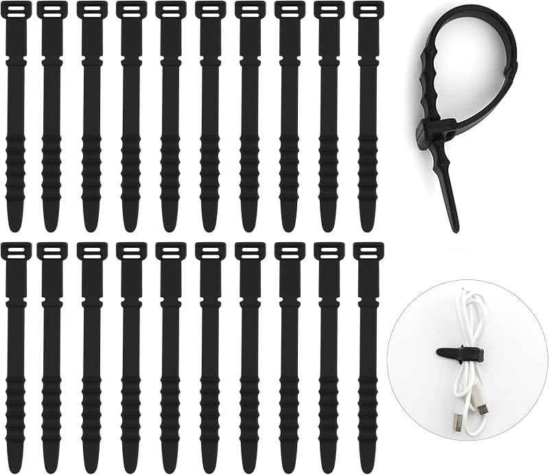 Bridas silicona reutilizables para bolsos y viaje