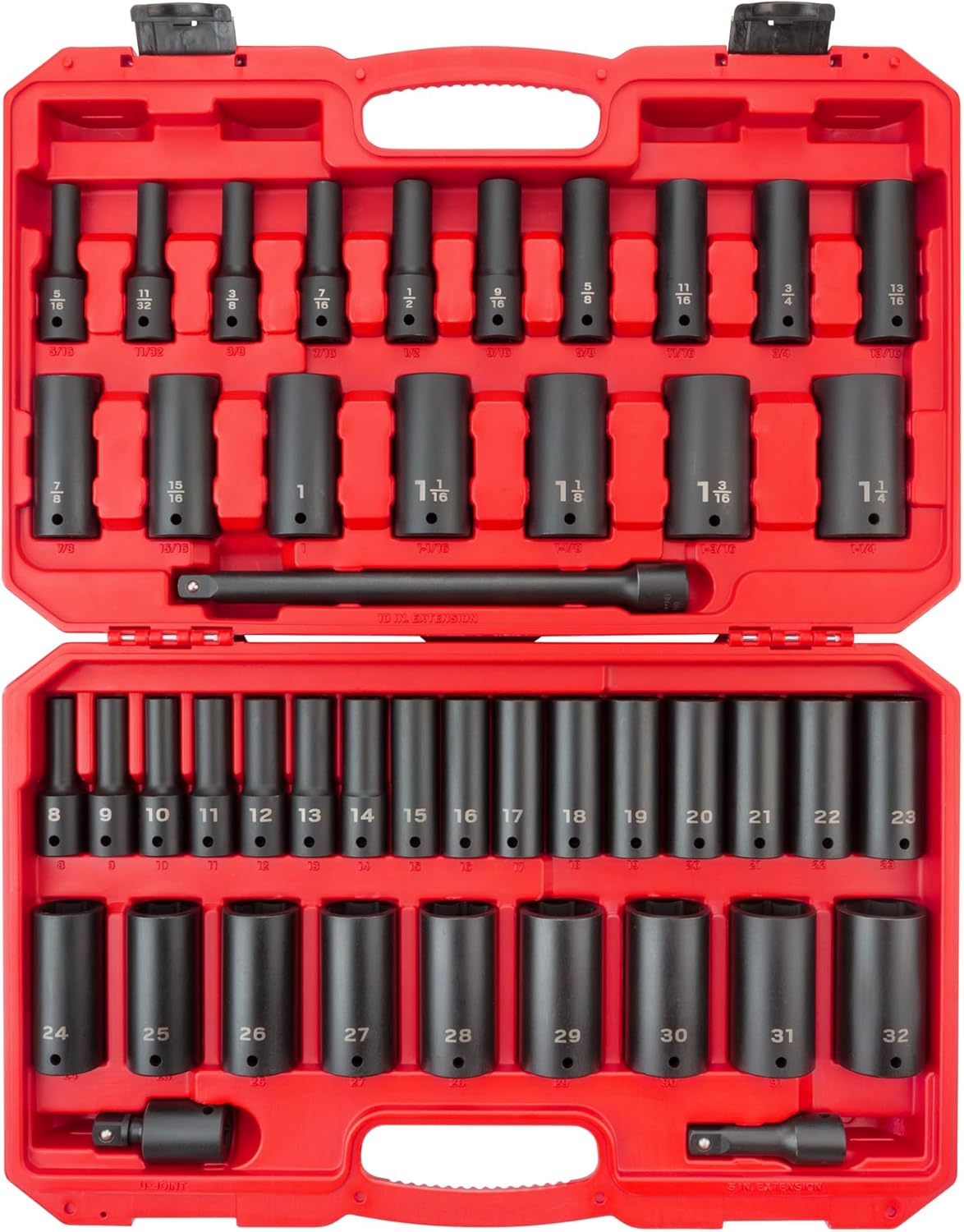 Set dados impacto 1/2 pulg 45 Pzas con funda