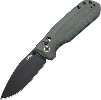 Cuchillo EDC acero AR-RPM9 2.95pulg mango micarta verde