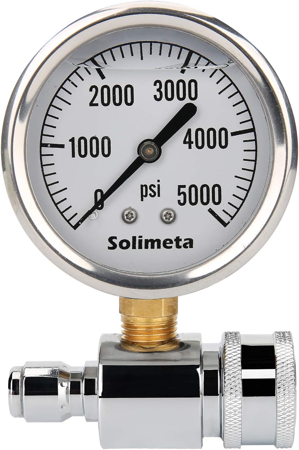 Kit manómetro lavadora presión 5000psi conexión 3/8"
