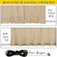 2 Cortinas exteriores impermeables con bolsillo y pestaña