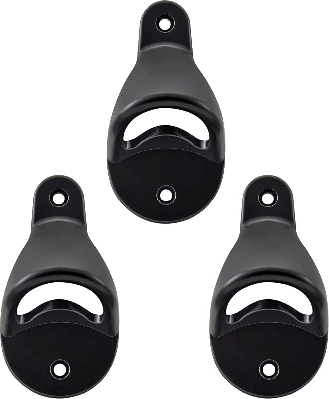 Abridor botellas negro pared tapón poste set 3