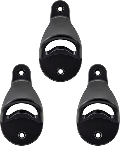 Abridor botellas negro pared tapón poste set 3
