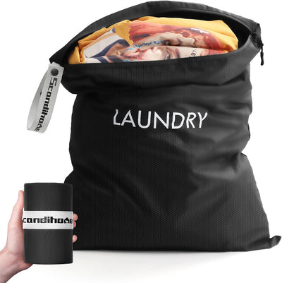 Bolsa lavable viaje XL para ropa sucia impermeable reutiliz.