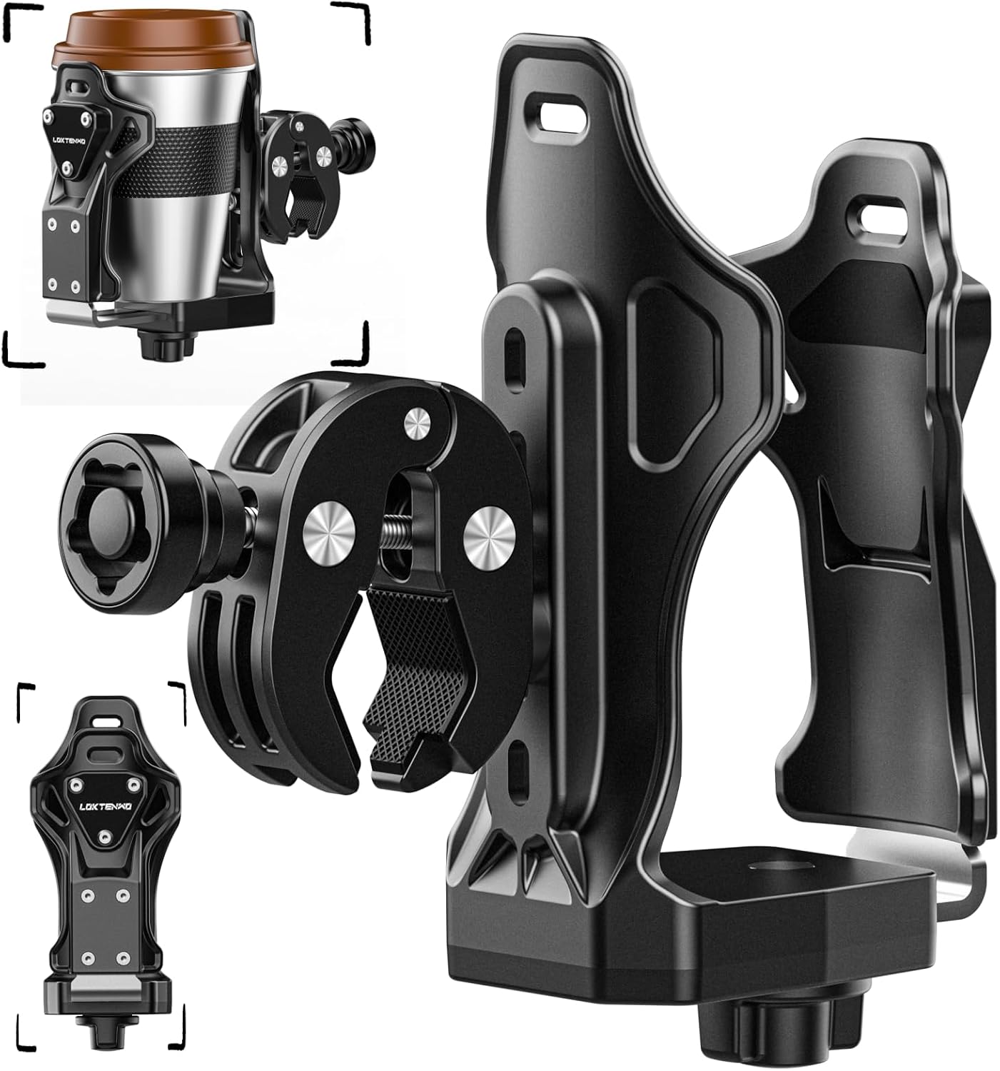 Portavasos antirrobo para motocicleta ajustable 1.95-3.6"