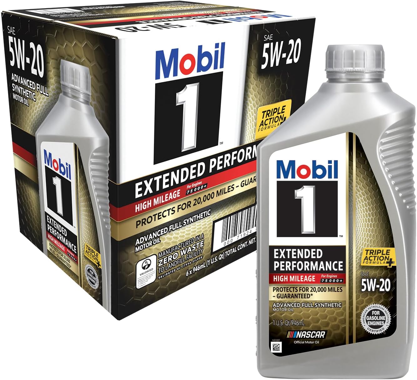 Aceite motor sintético 5W-20 1qt pack 6
