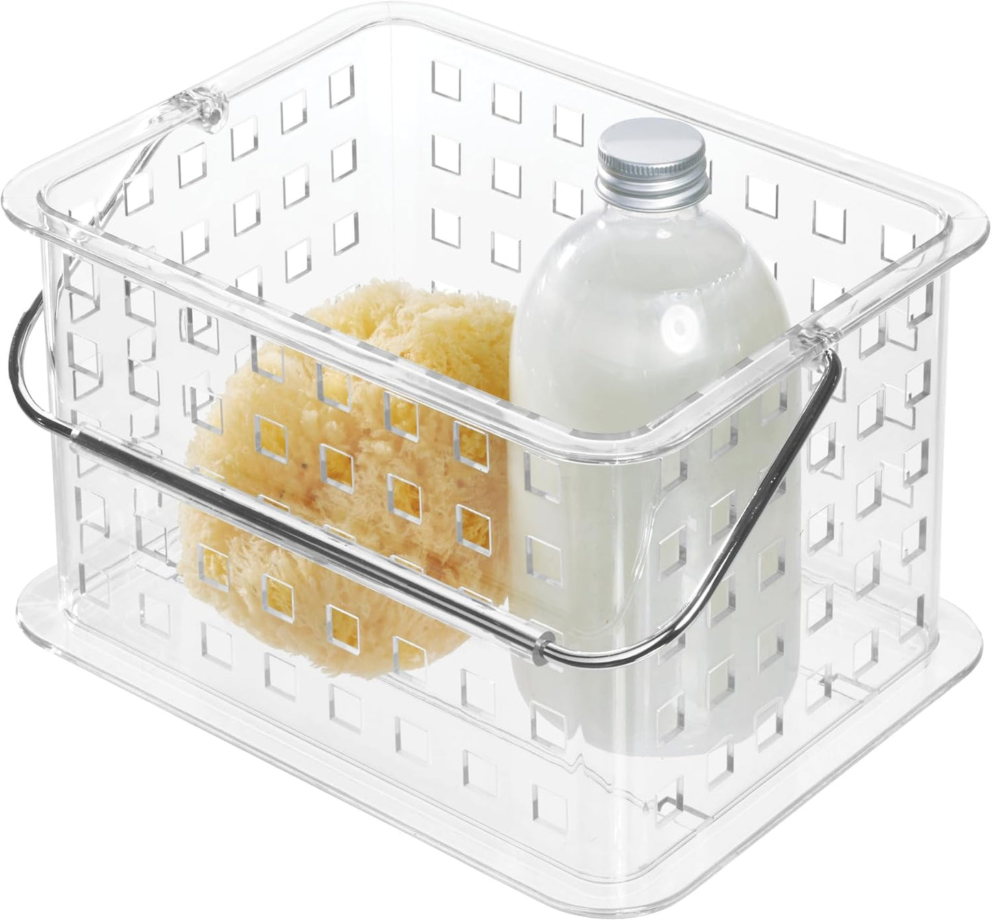 Organiz. ducha transparente pequeño con asa
