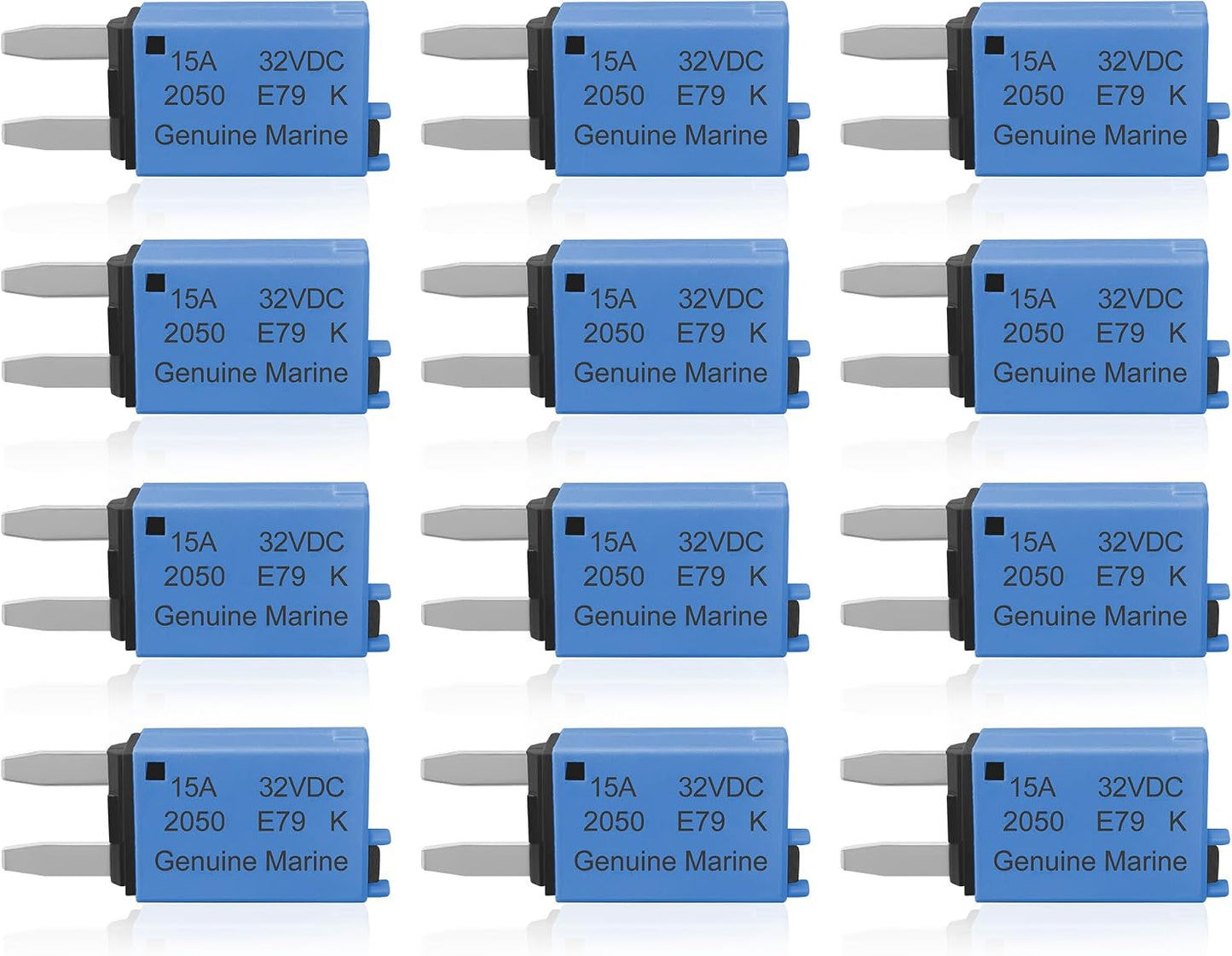 Kit fusibles 15A para coche barco RV reinicio manual
