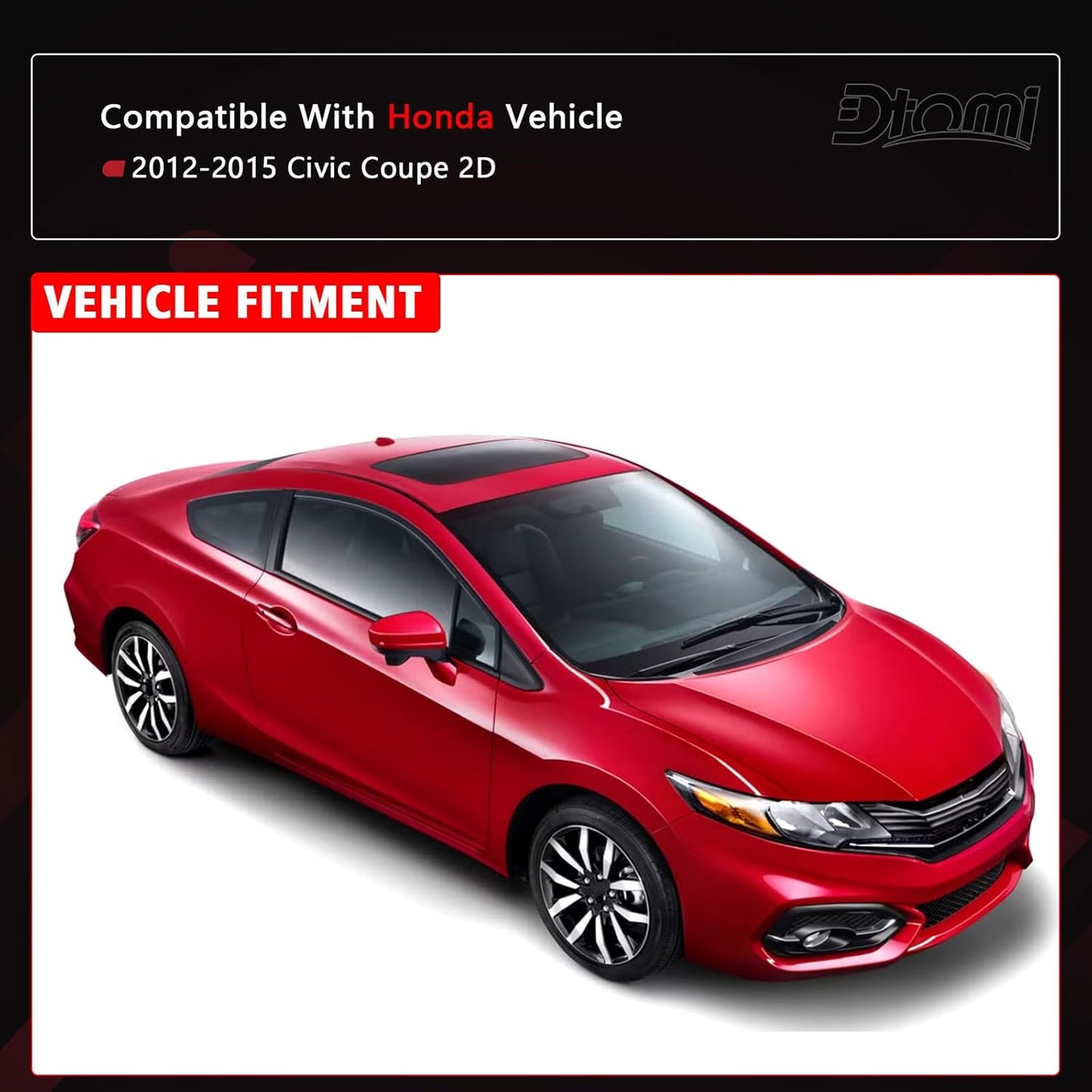 Burlete moldura ventana Honda Civic 2D 72410-TS8-A01 (2