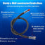Manguera baja presión buceo BCD 350PSI conector rápido negro