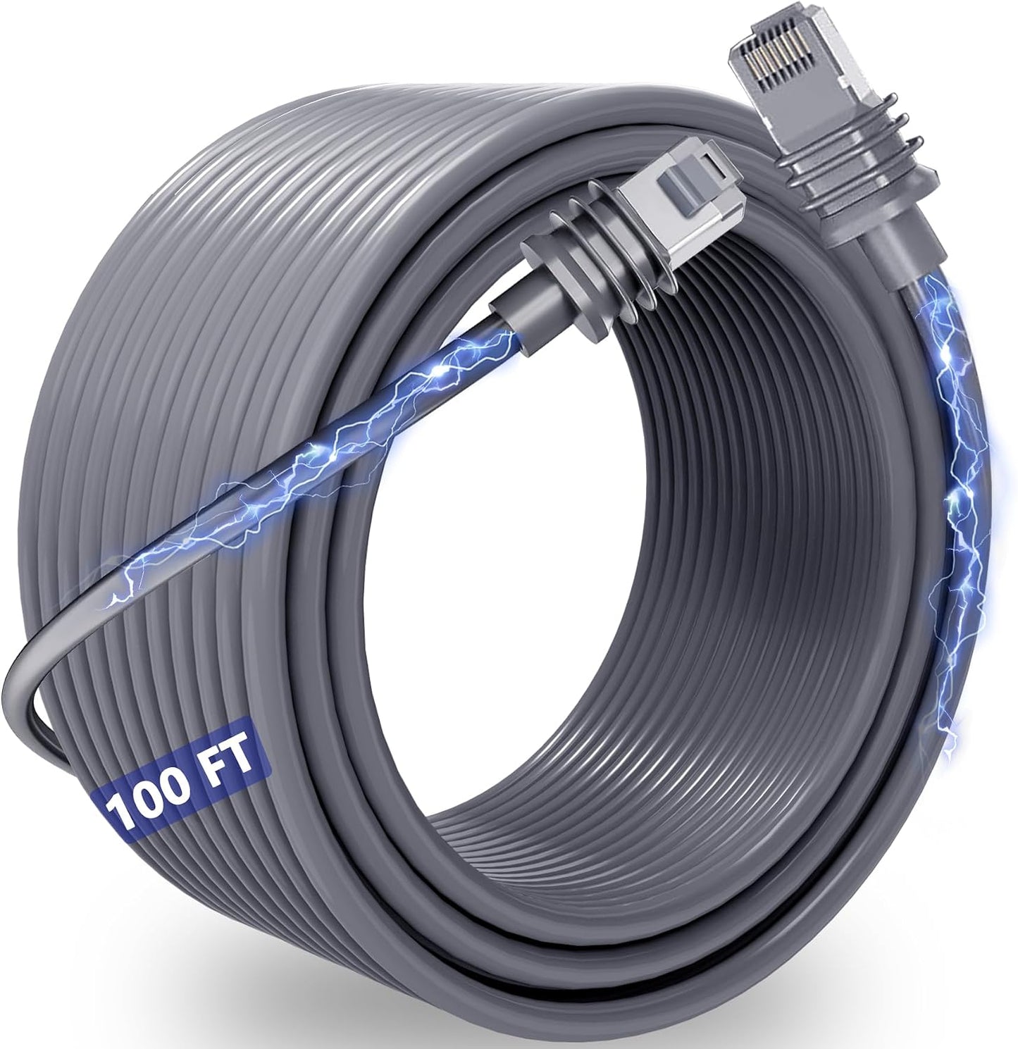 Cable Starlink Gen 3 30m/100ft duradero impermeable gris