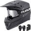 Casco motocross unisex con gafas visera solar