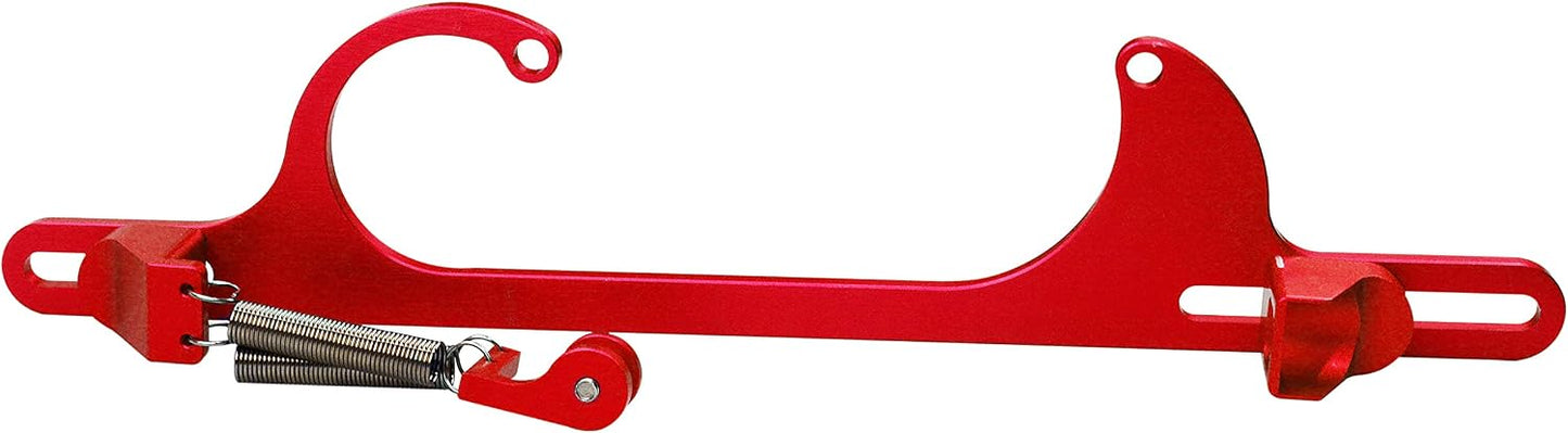 Soporte acelerador aluminio ajustable rojo