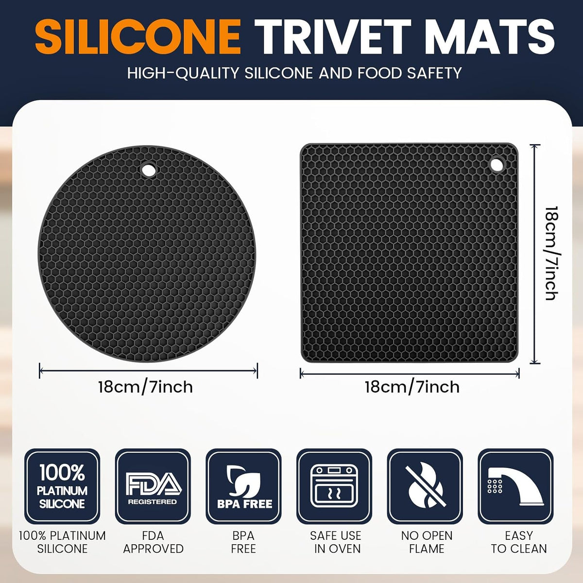 Almohadillas silicona antideslizantes multiusos cocina