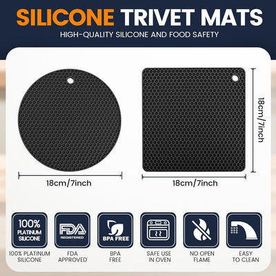 Almohadillas silicona antideslizantes multiusos cocina