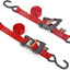 Correas trinquete ergonómico 1.5" x7ft ganchos S 1000lb