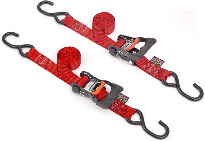Correas trinquete ergonómico 1.5" x7ft ganchos S 1000lb