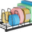 Organiz. tapas contenedor 6 divisores metal
