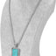 Soporte terciopelo gris 10" para collares y gargantillas