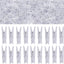 100 Mini Clips Plástico Transparente para Ropa y Luces de Hadas