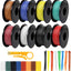 Bobina alambre trenzado 24 AWG 16.5ft 8 colores