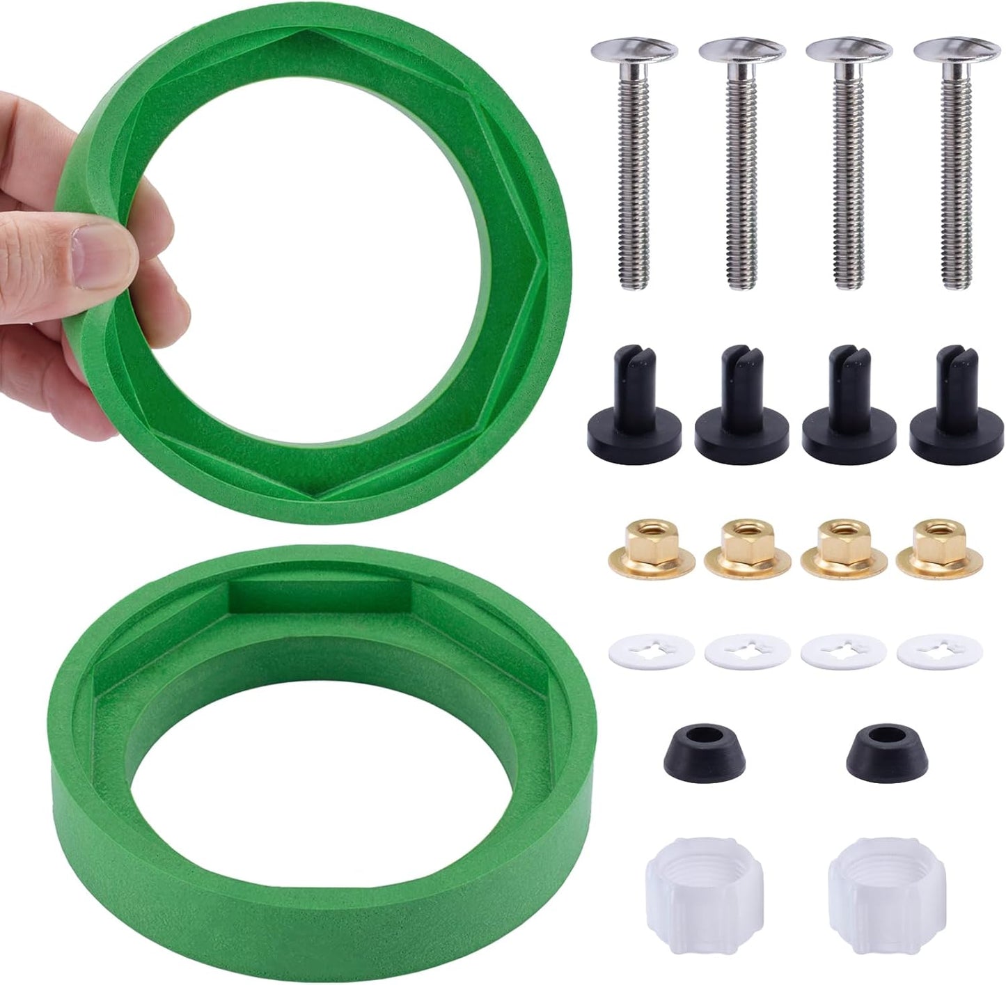 Kit repuesto inodoro Champion 4 con 2 juntas 3pulg y pzas