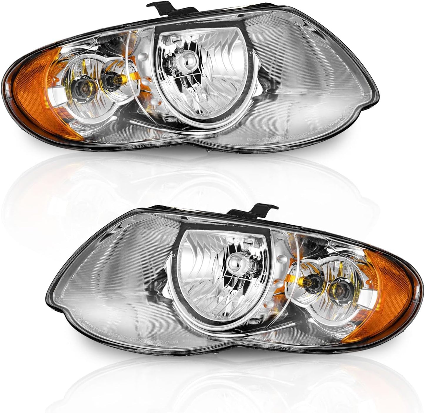 Faros delanteros Chrysler Town & Country 05-07 con bombillas